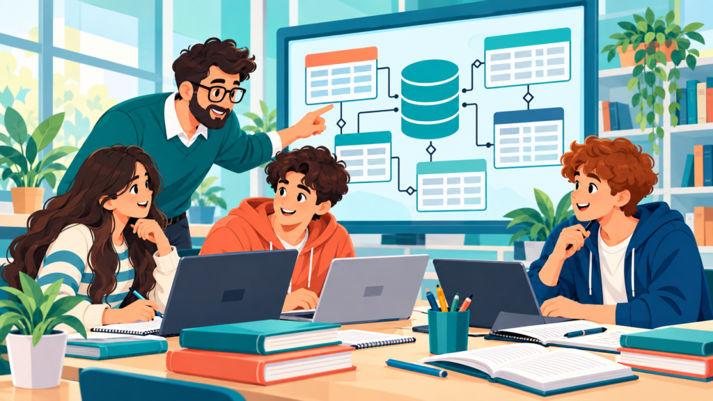 Илюстрация към учебните ресурси по релационни бази от данни и SQL