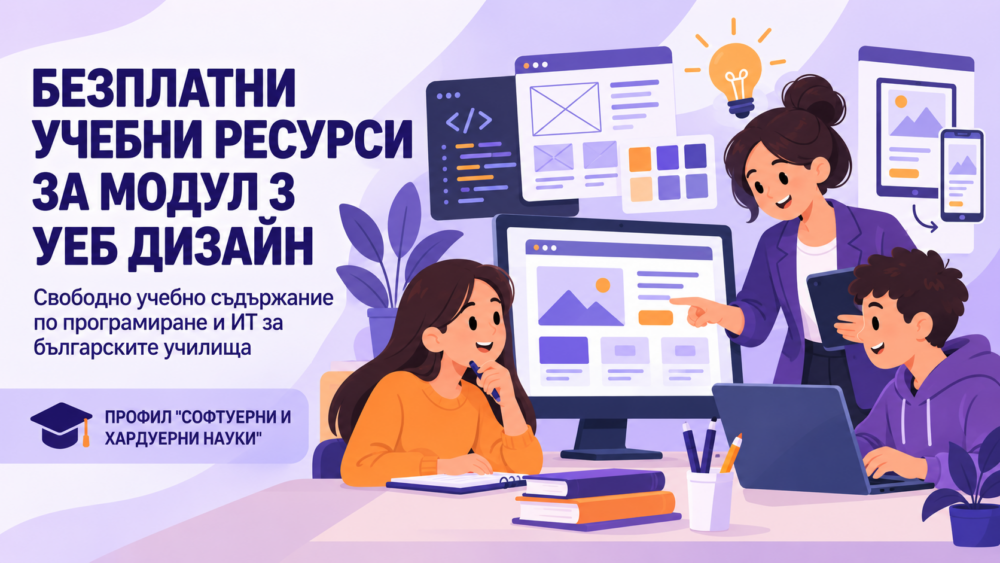 Модул 3 „Уеб дизайн“ за 12. клас
